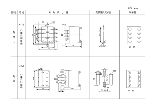 DD-11/50開孔尺寸圖 DD-11/50開孔尺寸圖